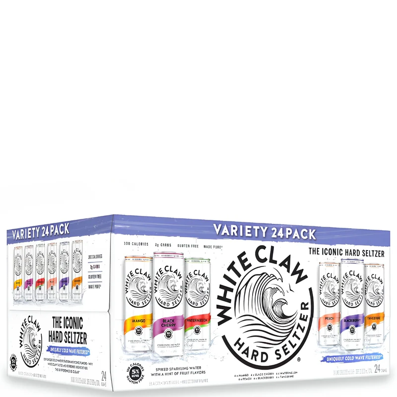 White Claw Hard Seltzer Variety Pack 24pk Can 12oz
