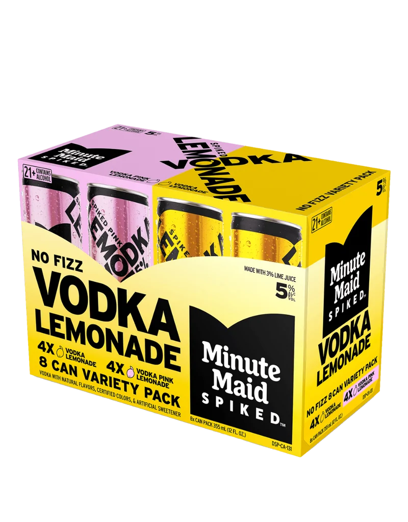 Minute Maid Spiked Vodka Lemonade Variety Pack 200mL 8-Pack
