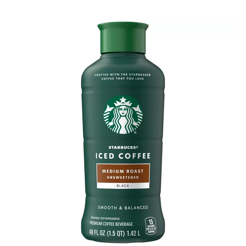 Starbucks Unsweetened Medium Roast Iced Coffee 48oz