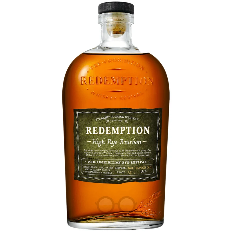Redemption Straight Bourbon High Rye Whiskey