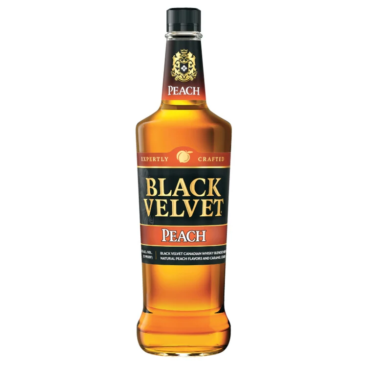 Black Velvet Peach Flavored Whisky 750mL