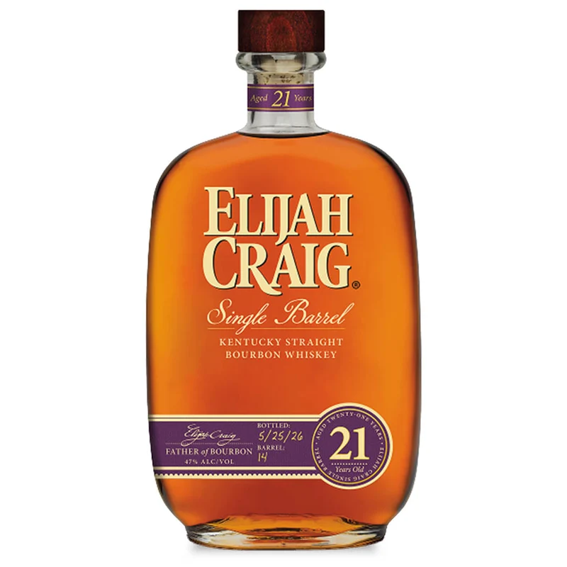 Elijah Craig 21 Year Bourbon Whiskey 750mL