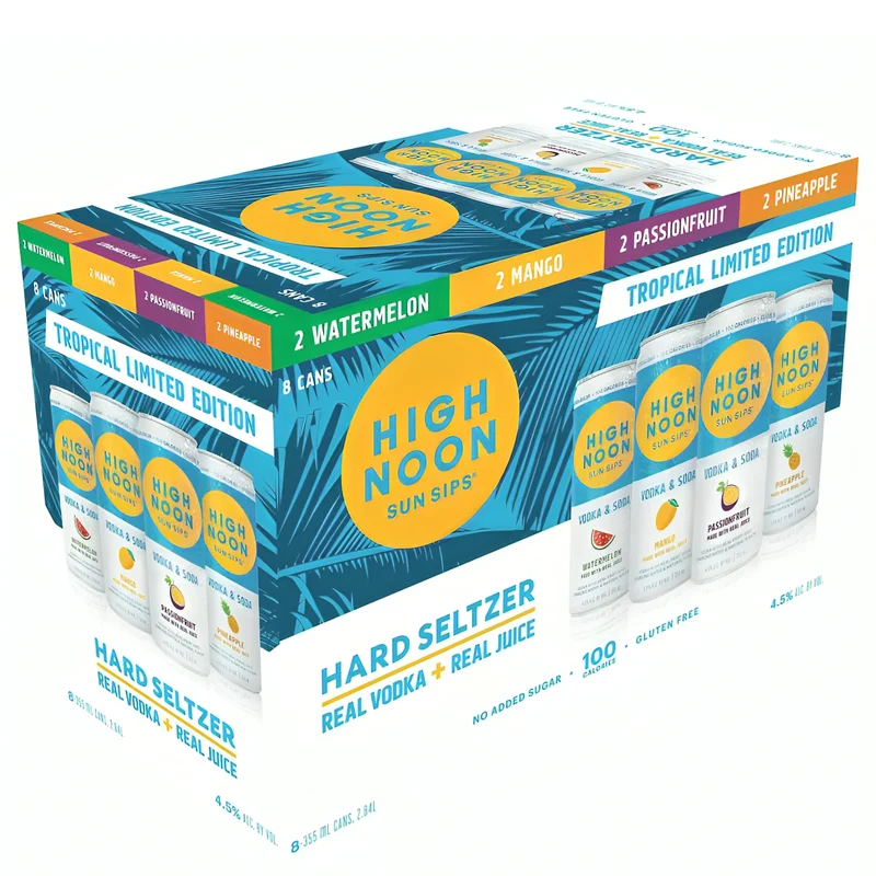 High Noon Sun Sips Tropical Hard Seltzer Variety Pack 8pk 12oz