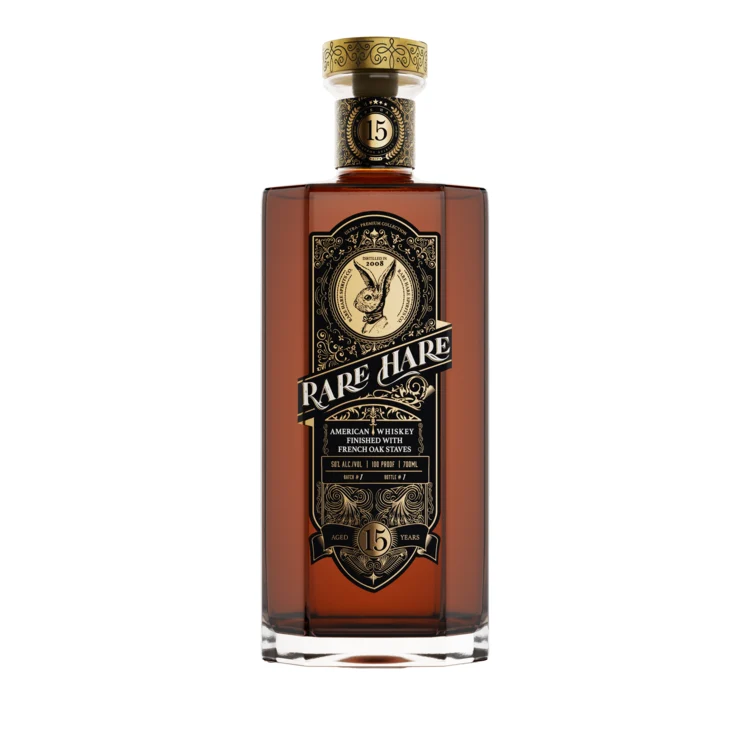 Rare Hare American Whiskey French Oak Staves 15 Year 700mL