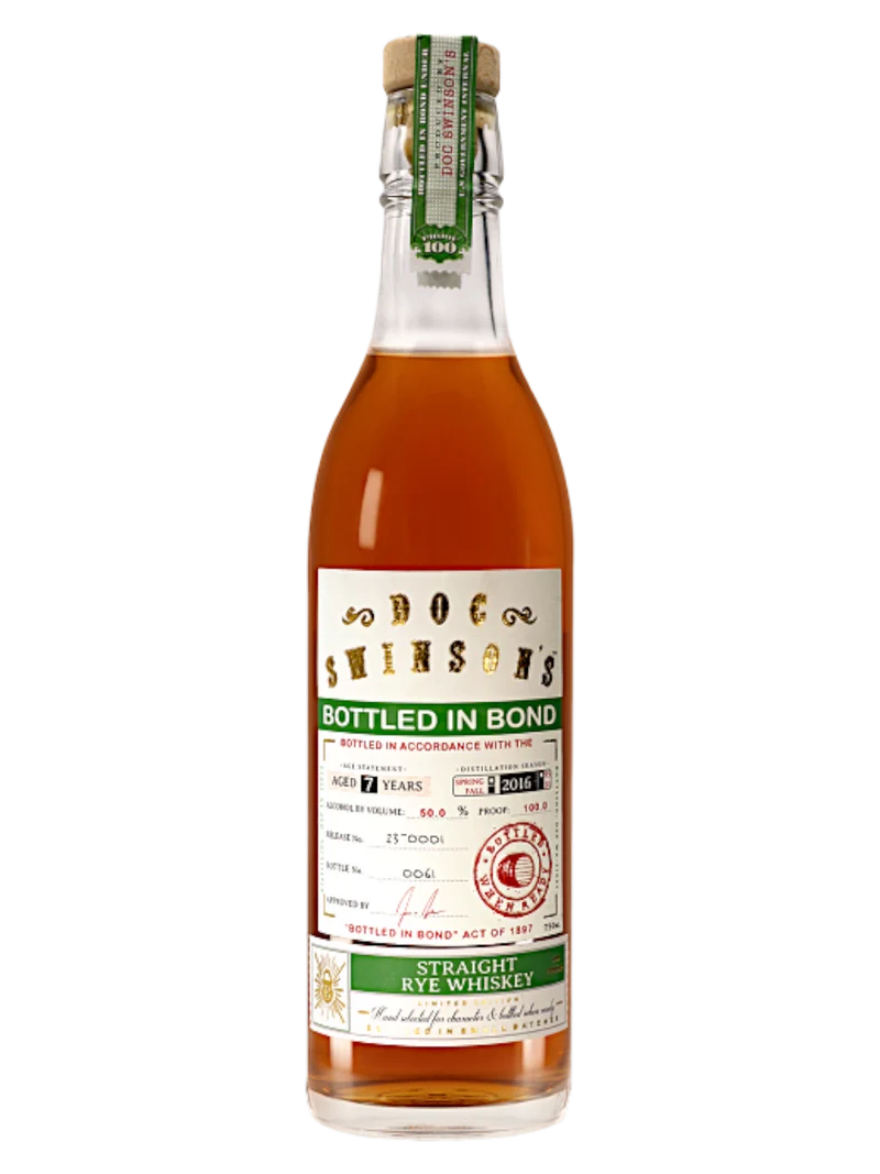 Doc Swinson's 7 Year Bottled-in-Bond Straight Rye 750mL