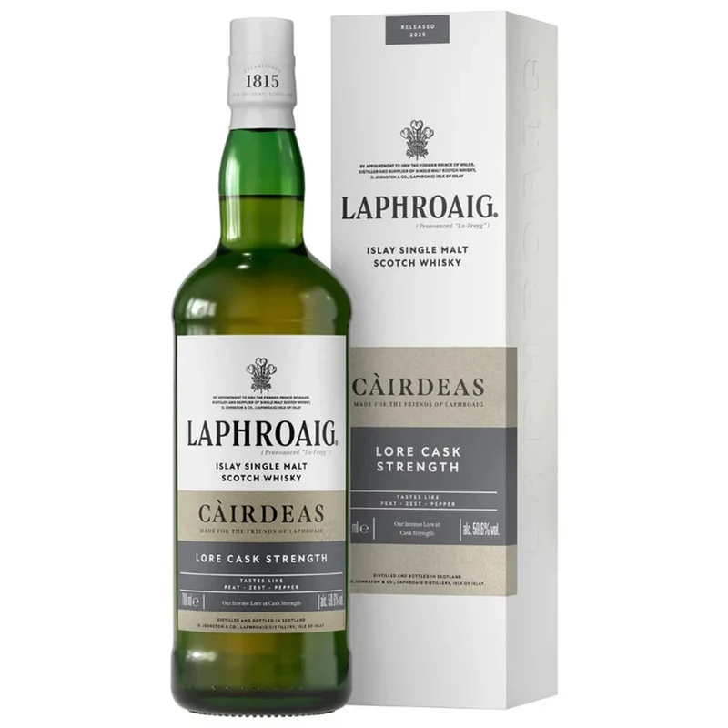 Laphroaig Single Malt Scotch Lore Cask Strength Cairdeas