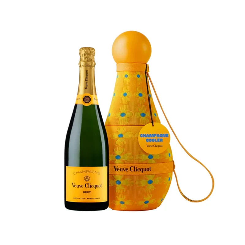 Veuve Clicquot Brut Champagne With Sun Totem Cooler Gift Box