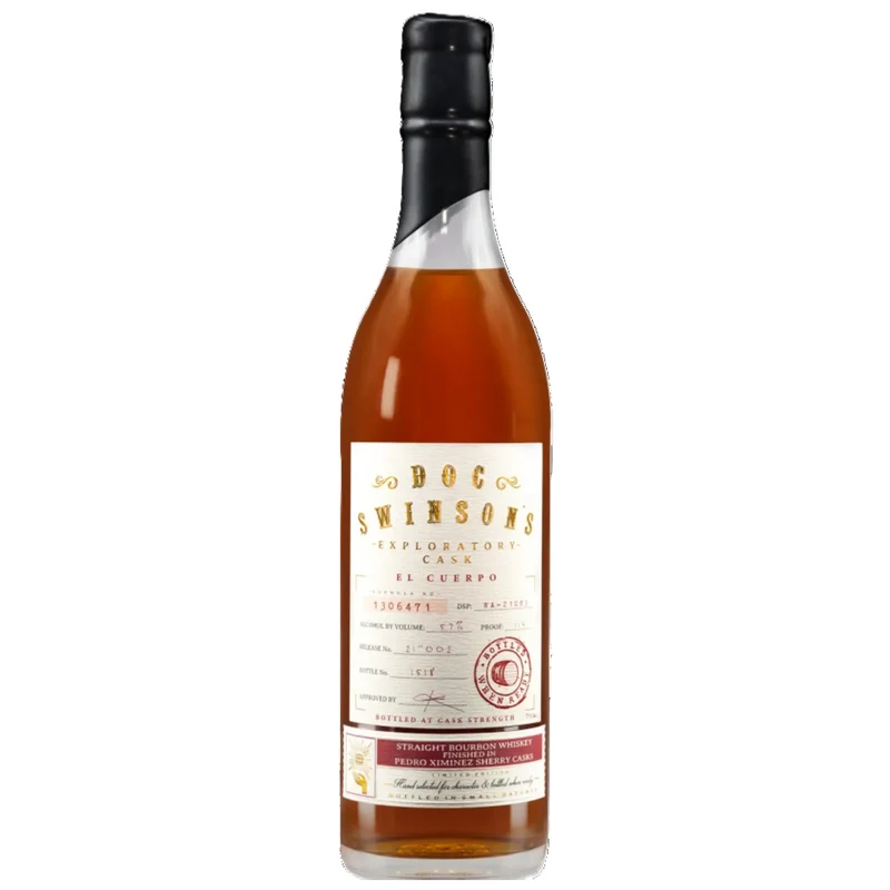 DOC Swinsons Exploratory Cask El Cuerpo Cask Strength Straight Bourbon Whiskey Finished In Pedro Ximinez Sherry Casks