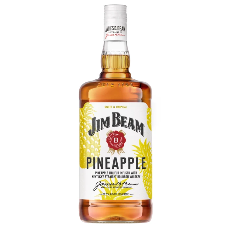 Jim Beam Pineapple Bourbon Whiskey Liqueur 1.75L