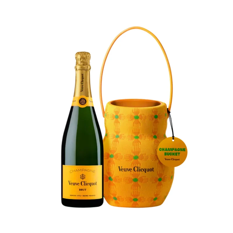 Veuve Clicquot Brut Champagne with Sun Holder Cooler Bucket