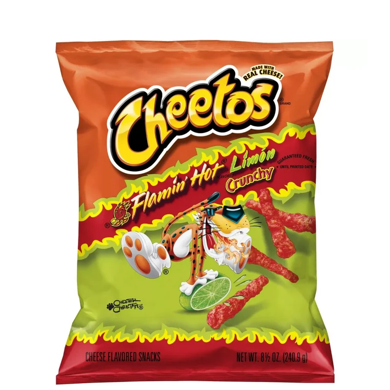 Cheetos Crunchy Flamin' Hot Limon 8.5oz