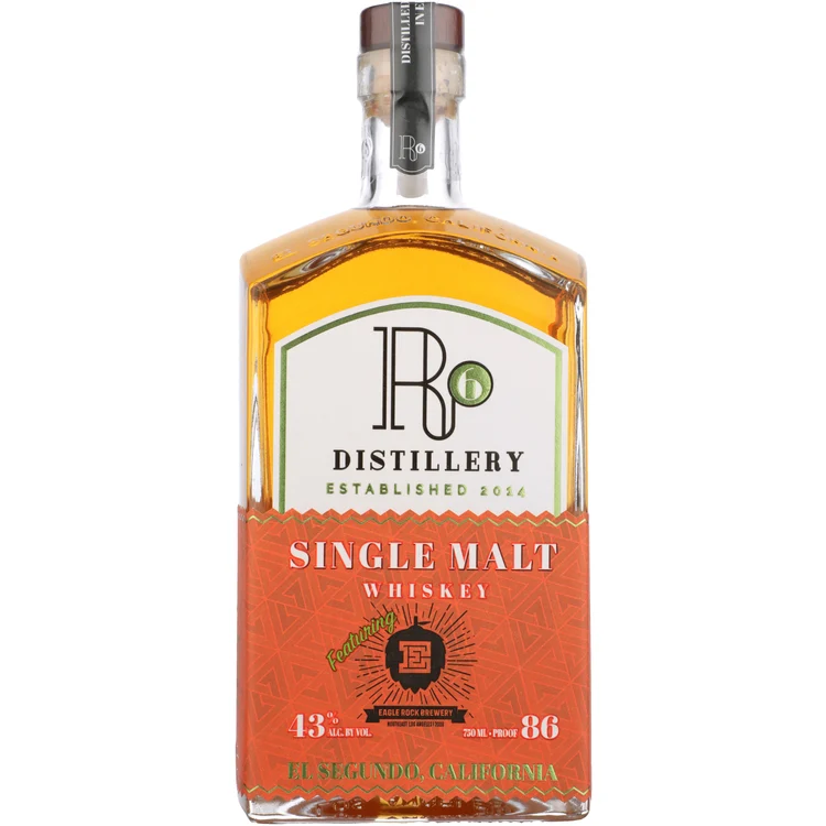 R6 Distillery Eagle Rock Brewery Malt Whiskey 750mL