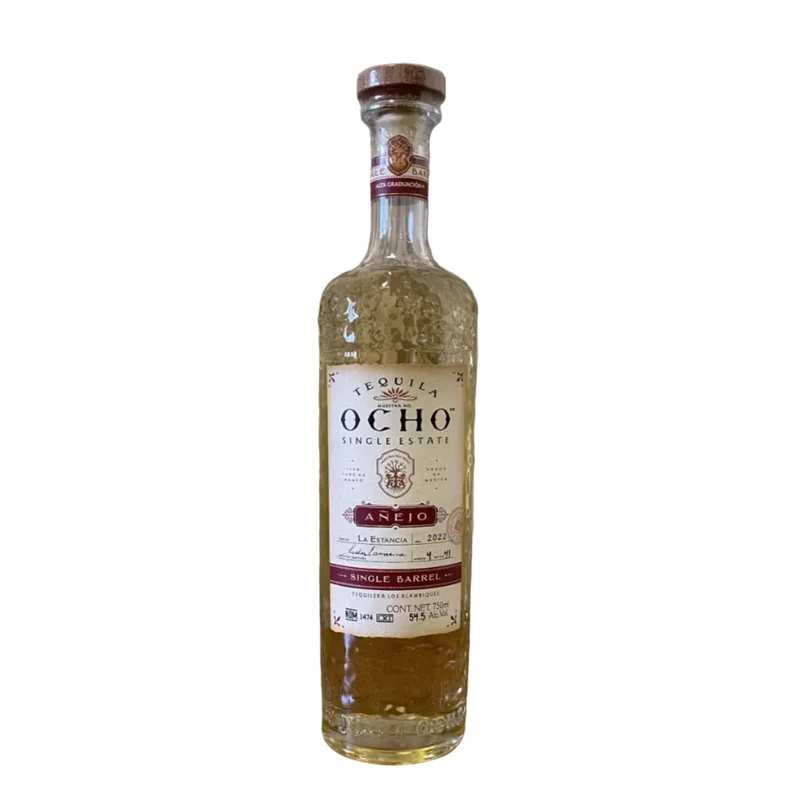 Tequila Ocho Single Estate El Zapotito Single Barrel Añejo Tequila