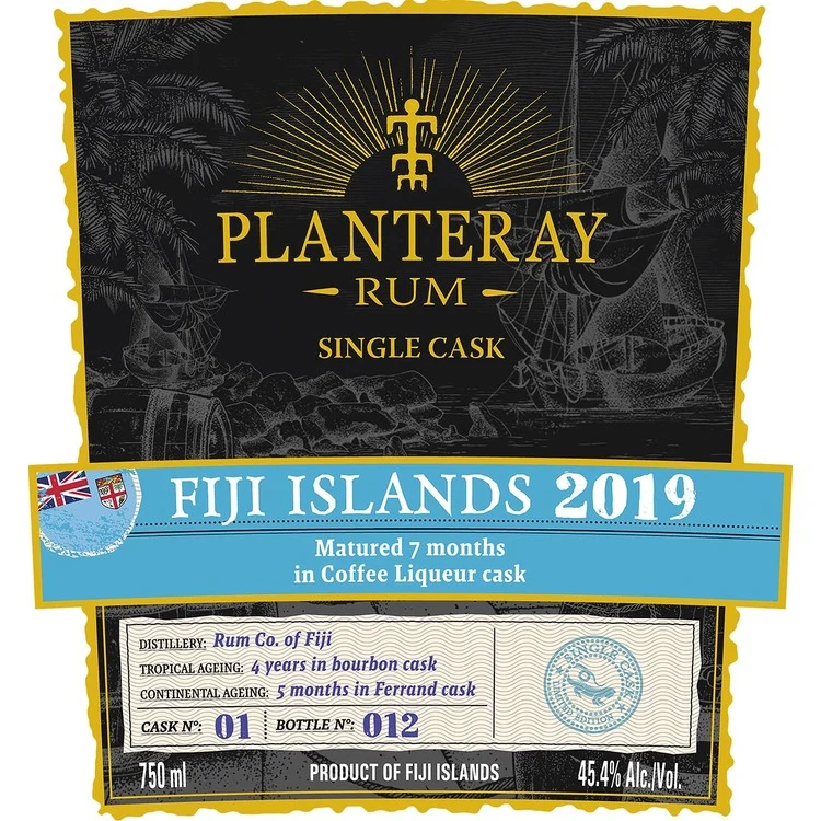 Planteray Single Cask 4 Year Gold Rum 750mL
