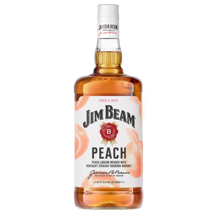 Jim Beam Peach Bourbon Whiskey 1.75L