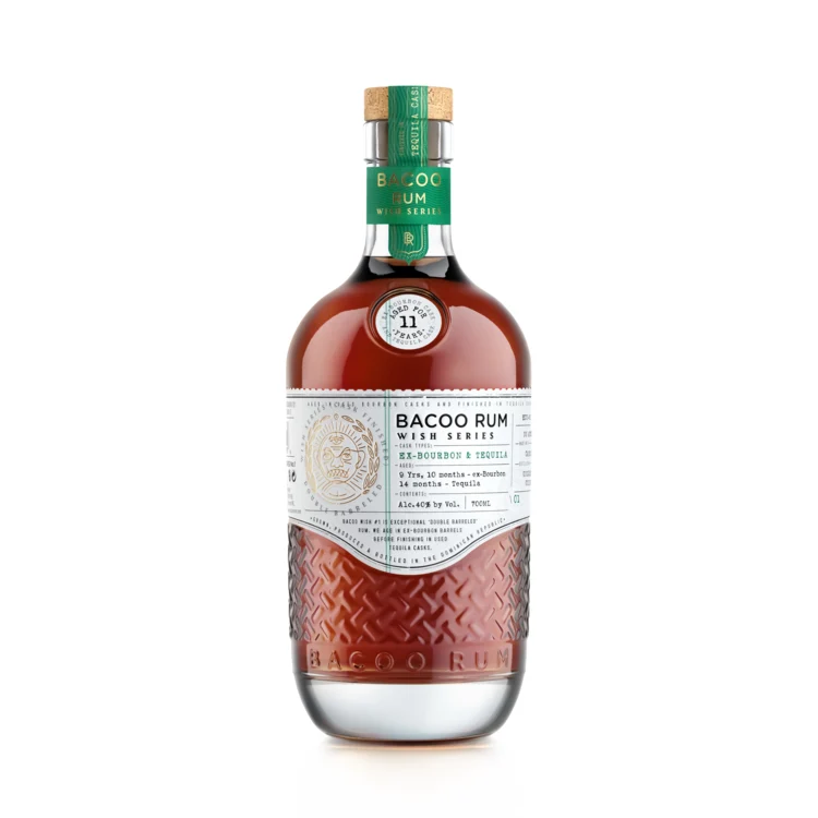 Bacoo 11 Year Tequila Cask Wish Series Rum 700mL