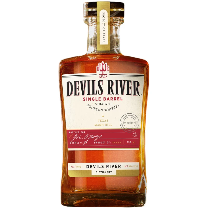 Devils River Distillery Single Barrel Straight Bourbon Whiskey