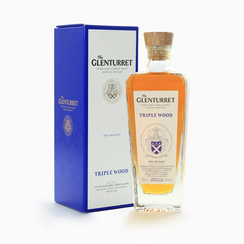 The Glenturret Triple Wood Highland Single Malt Scotch Whiskey Release 2024