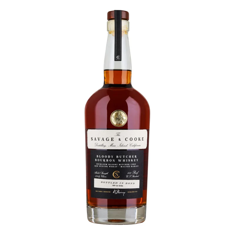 Savage & Cooke Distillery Mare Island California Bloody Butcher Bottled In Bond Bourbon Whiskey
