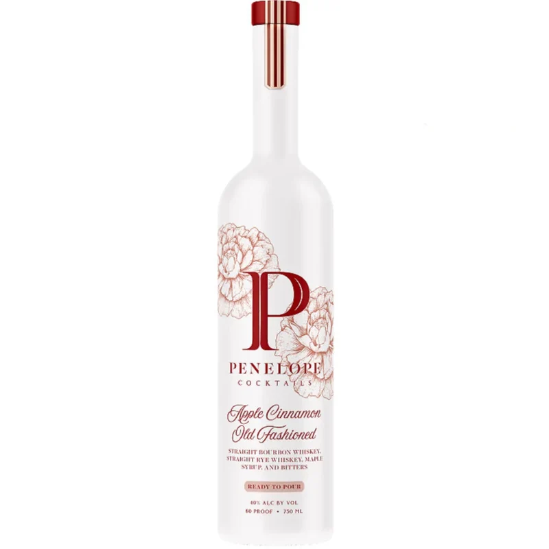 Penelope Cocktails Apple Cinnamon Old Fashioned Straight Bourbon & Rye Whiskey Maple Syrup and Bitters Ready to Drink