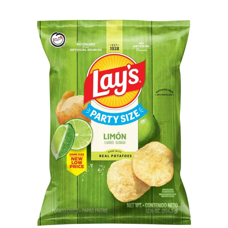 Lay's Potato Chips Limon Party Size 12.5oz