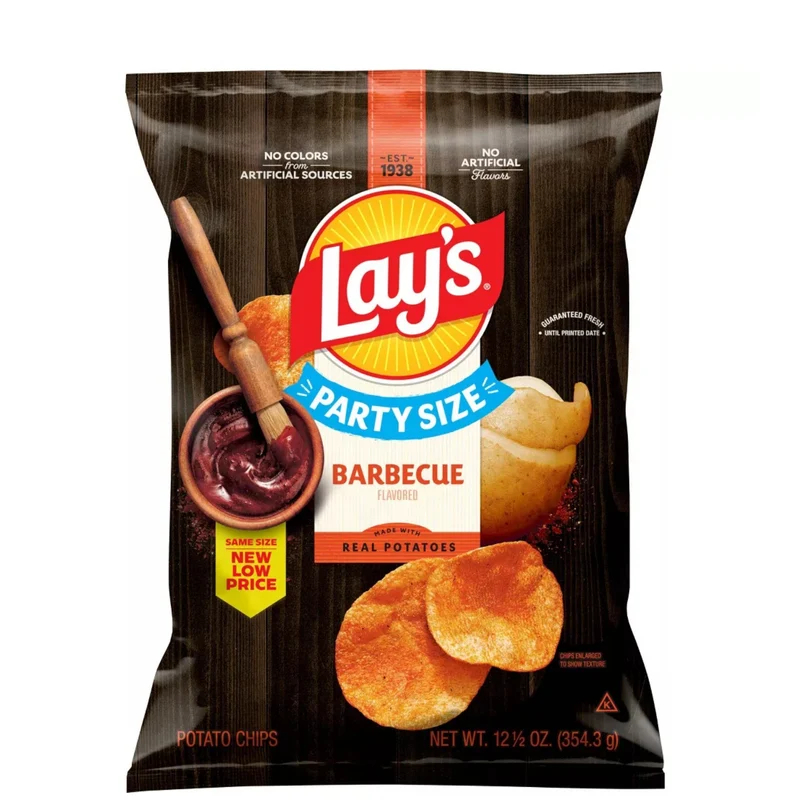 Lay's Potato Chips BBQ Party Size 12.5oz