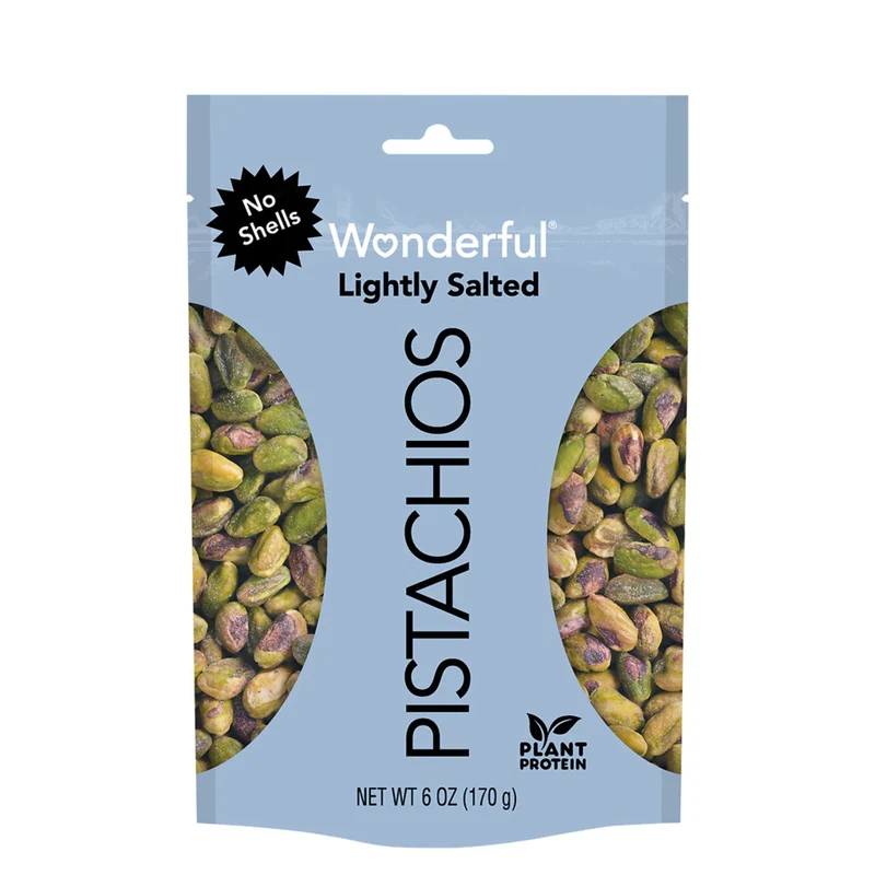 Wonderful Light Salted Pistachios No Shells 6oz