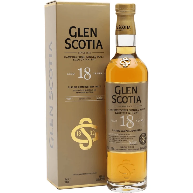 Glen Scotia Single Malt Scotch Whiskey 18 Year