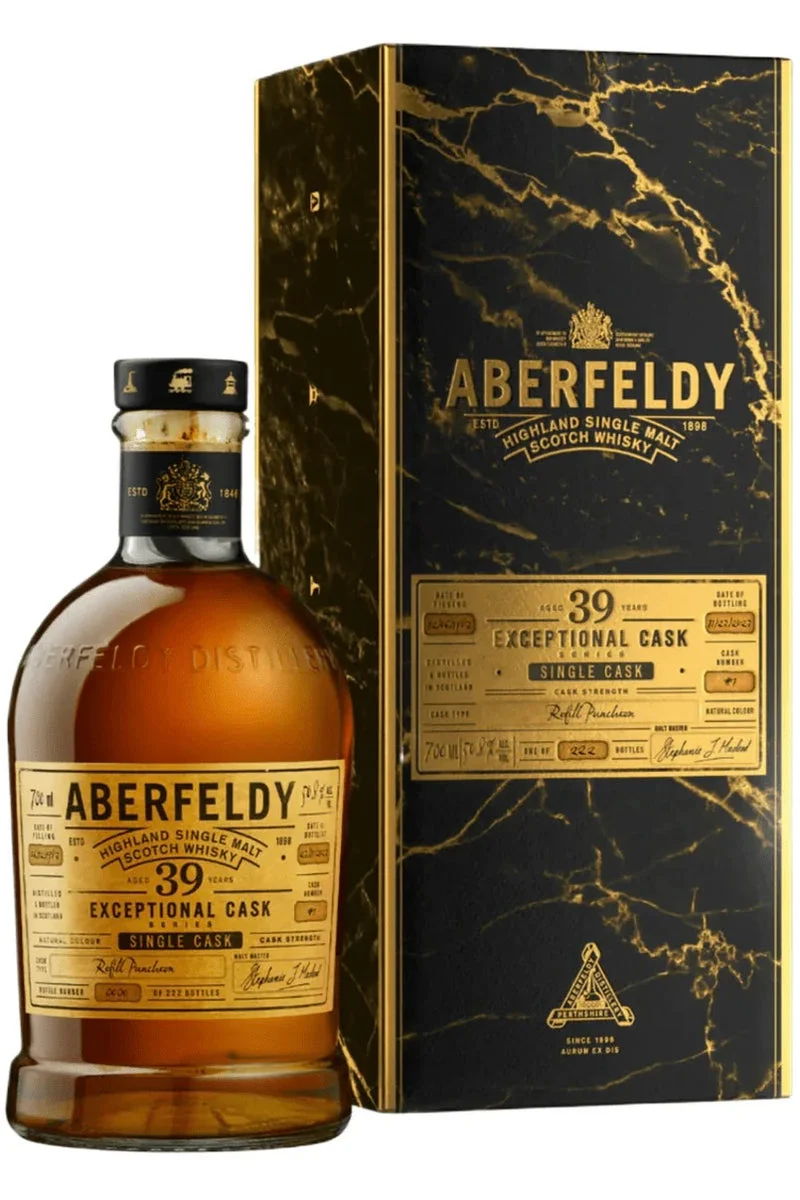 Aberfeldy Single Malt Scotch Exceptional Cask Series 39 Year 700mL