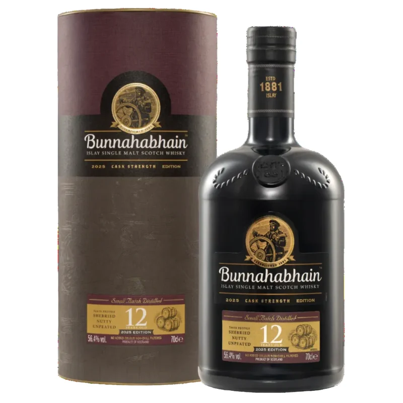Bunnahabhain 12 Year Cask Strength Small Batch Single Malt Scotch Whiskey 2025 Edition