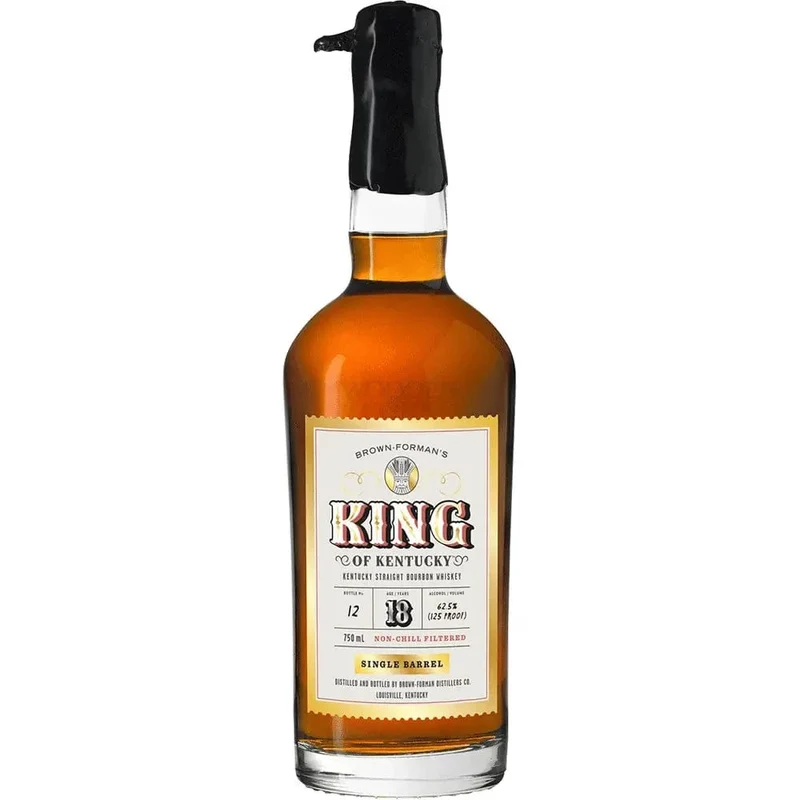 King Of Kentucky 18 Year Old Bourbon 2022 Release Single Barrel #8 135 Proof - 16 Bottle count barrel