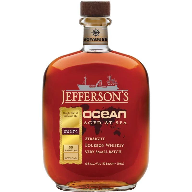 Jefferson's Straight Bourbon Ocean Aged At Sea Wheated Mash Bill Single Barrel