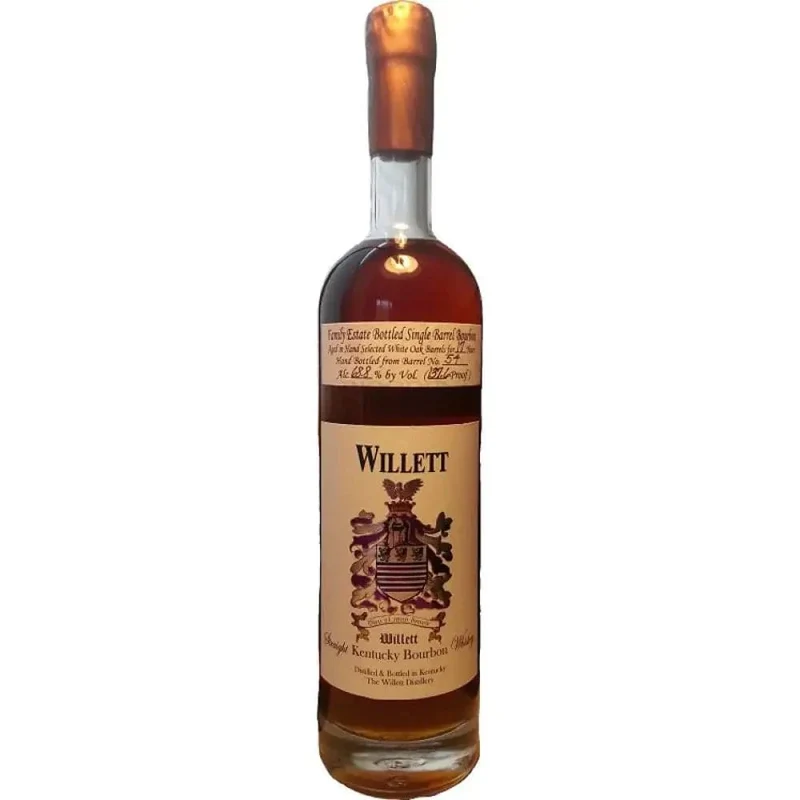Willett Family Estate Single Barrel Bourbon 17 Year Old #54 137.6 Proof Block Letter Brown Wax (Shoppers Vineyard)