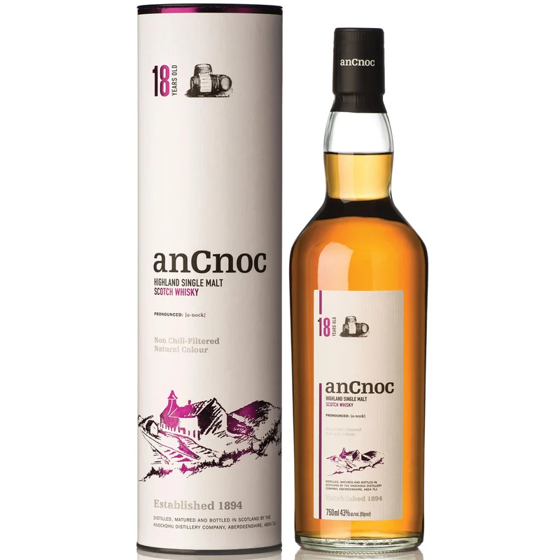 Ancnoc Single Malt Scotch 18 Year 92 Proof
