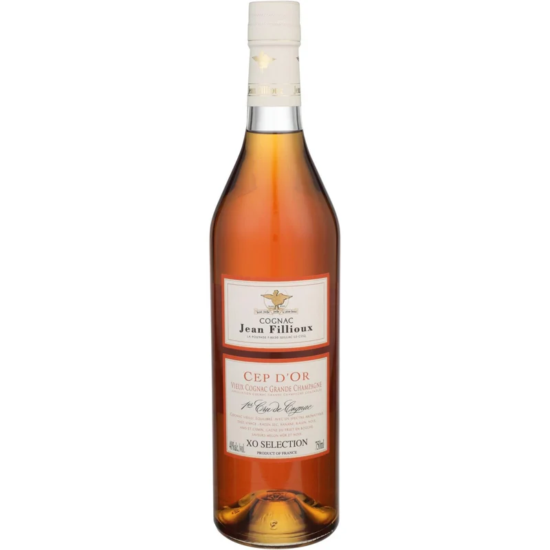 Jean Fillioux Grande Champagne Cognac Tres Vieilles Cep D'Or W/ Gift Box