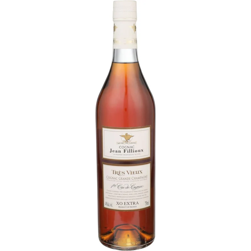 Jean Fillioux Grande Champagne Cognac Tres Vieilles Tres Vieux W/ Gift Box