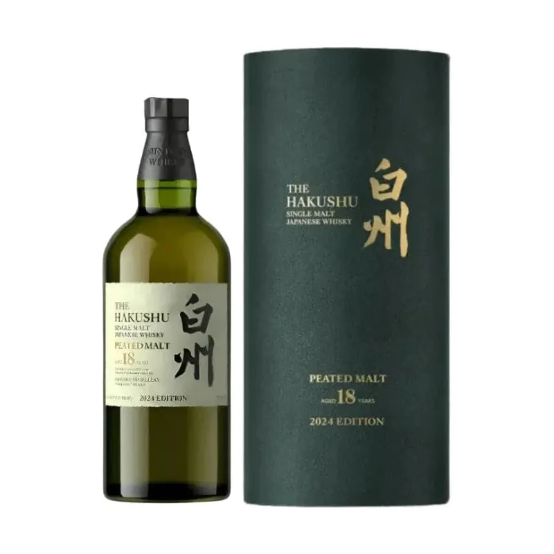 Hakushu 18 Year Old Peated Malt Japanese Whisky 2024 Edition 700mL