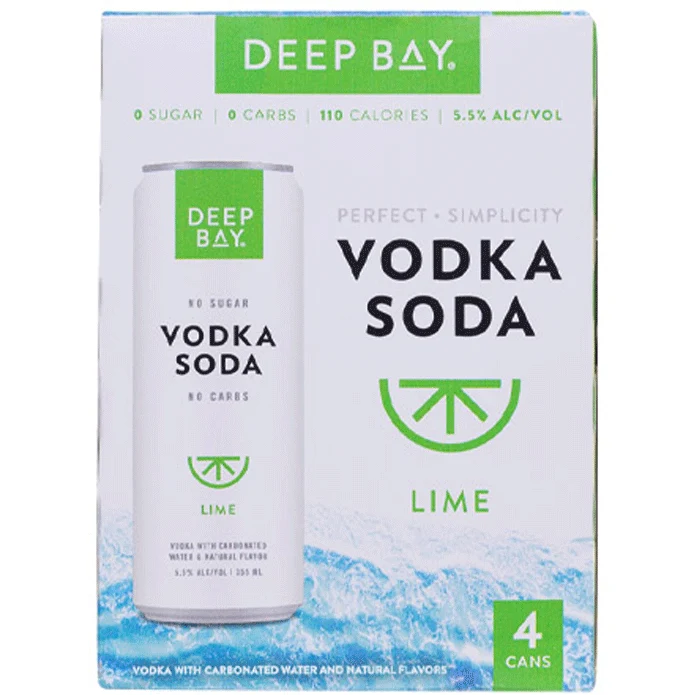 Deep Bay Vodka Soda Lime 4pk