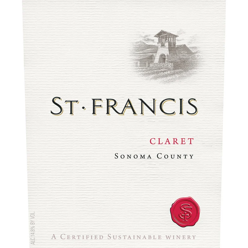 St. Francis Claret Sonoma County Red Bordeaux Blend 750ml