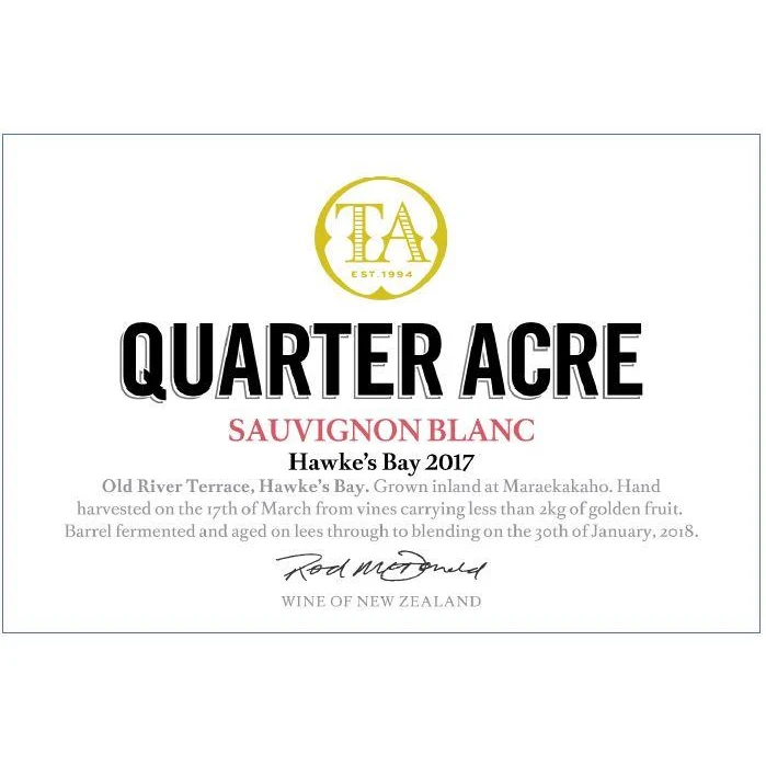 Quarter Acre Hawke's Bay Sauvignon Blanc 750ml
