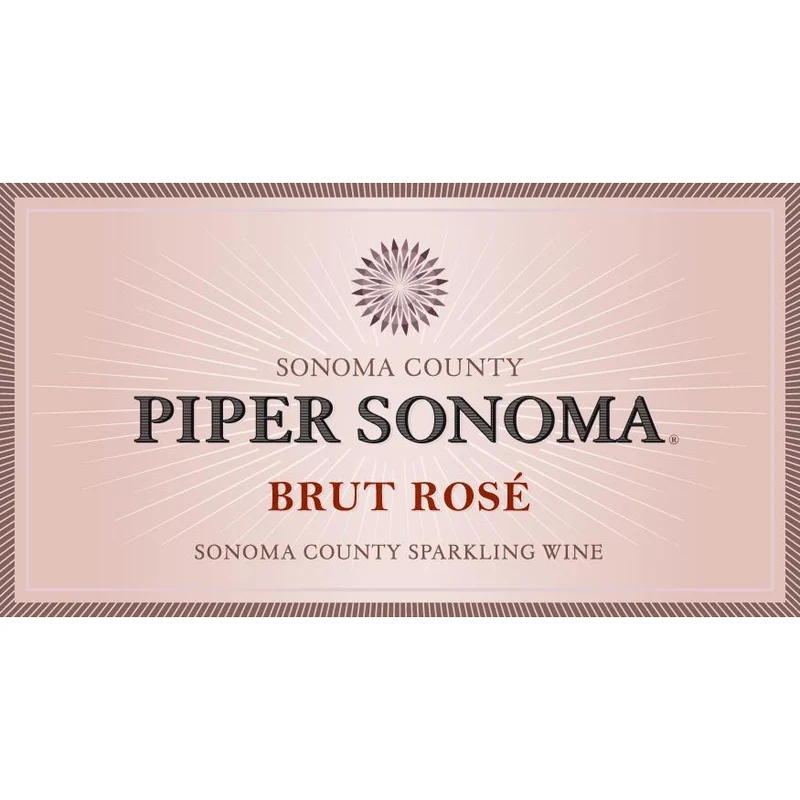 Piper Sonoma Sonoma County Brut Rose 750ml New Label