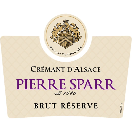Pierre Sparr Cremant d'Alsace Reserve Brut 750ml