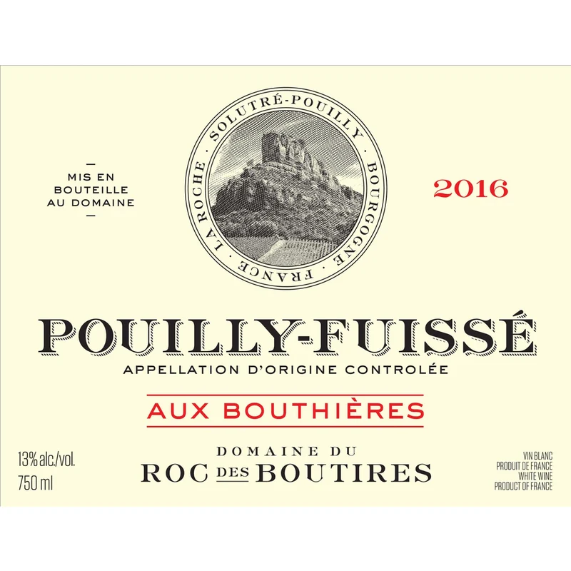 Roc Des Boutires Aux Bouthieres Pouilly-Fuisse Chardonnay 750ml