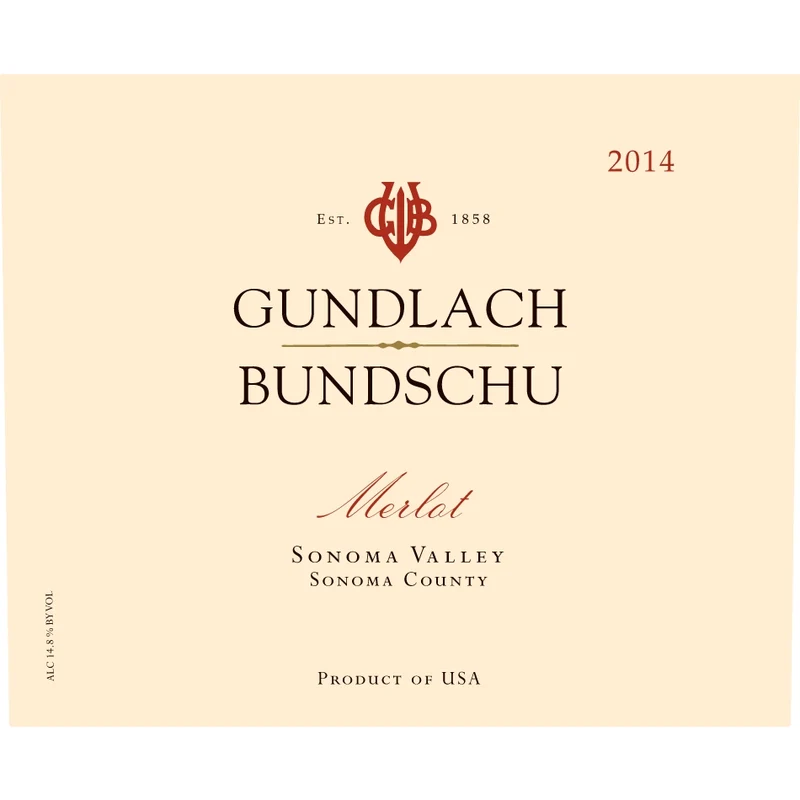 Gundlach Bundschu Sonoma Valley Merlot 750ml