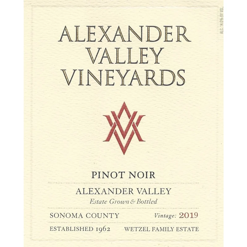 Alexander Valley Vineyards Estate Pinot Noir 750ml