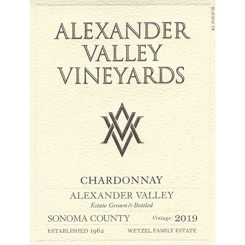 Alexander Valley Vineyards Estate Chardonnay 750ml