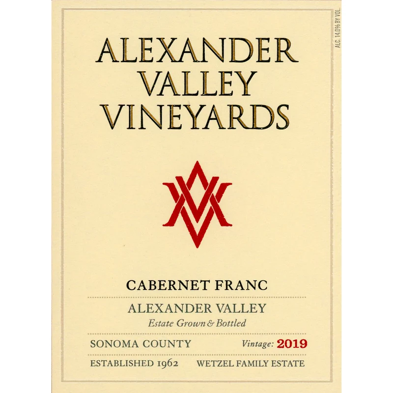 Alexander Valley Vineyards Estate Cabernet Franc 750ml