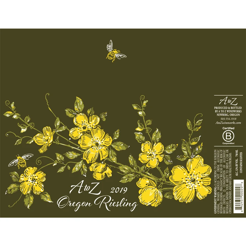 A To Z Wineworks Oregon Riesling 750ml Screw Cap