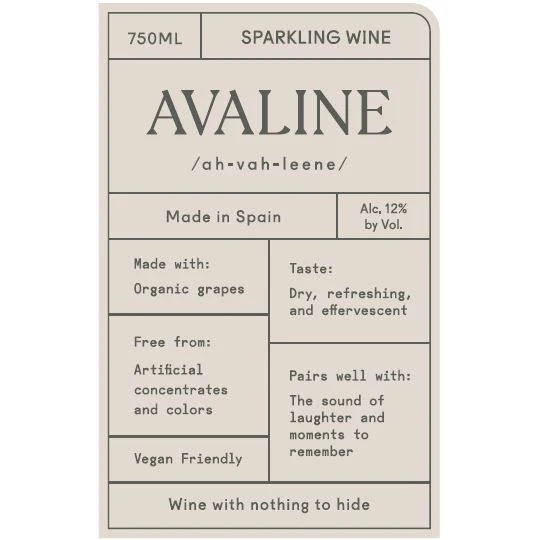 Avaline Spain Sparkling 750ml