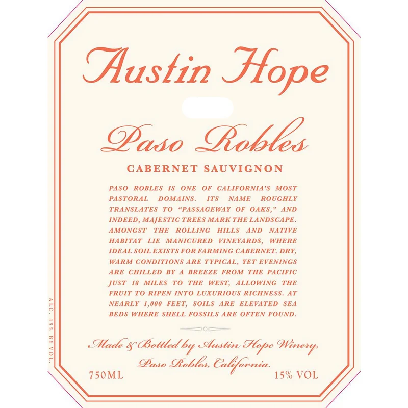 Austin Hope Paso Robles Cabernet Sauvignon 750ml